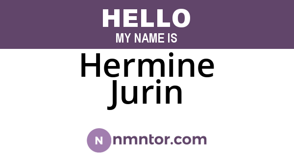 Hermine Jurin