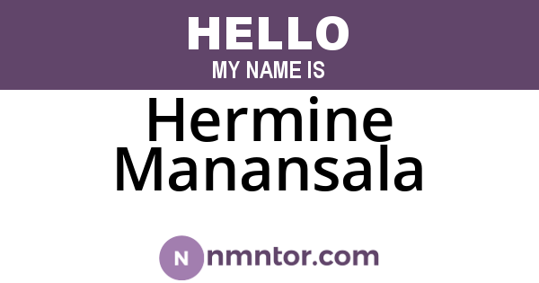Hermine Manansala