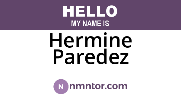 Hermine Paredez