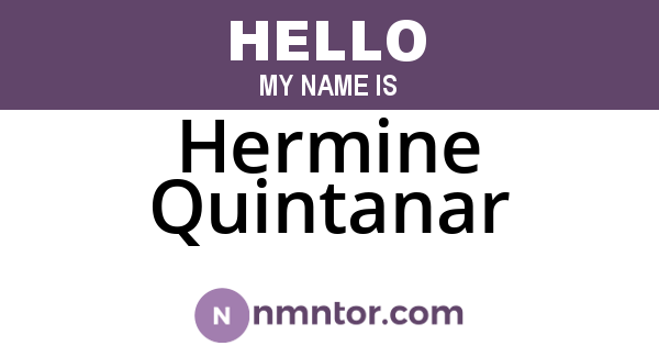 Hermine Quintanar