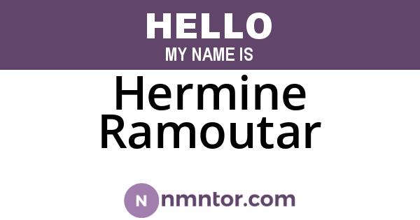 Hermine Ramoutar