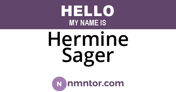 Hermine Sager