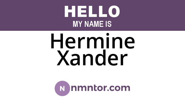 Hermine Xander