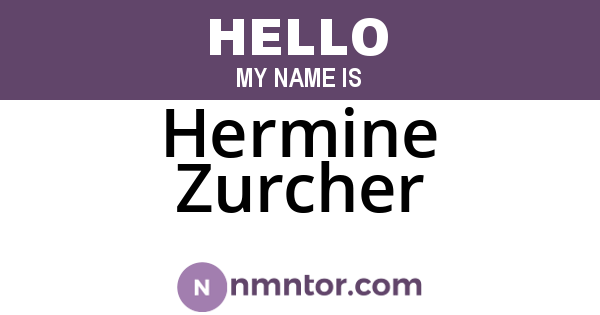 Hermine Zurcher