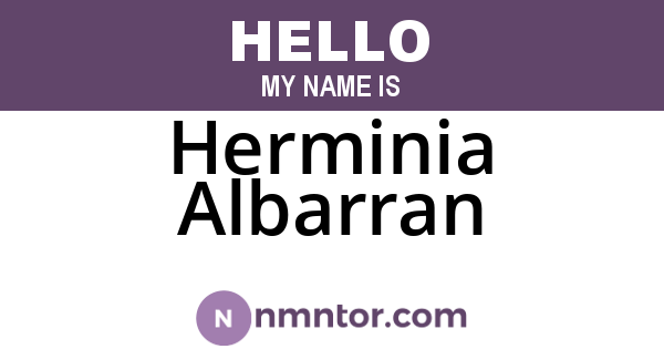 Herminia Albarran