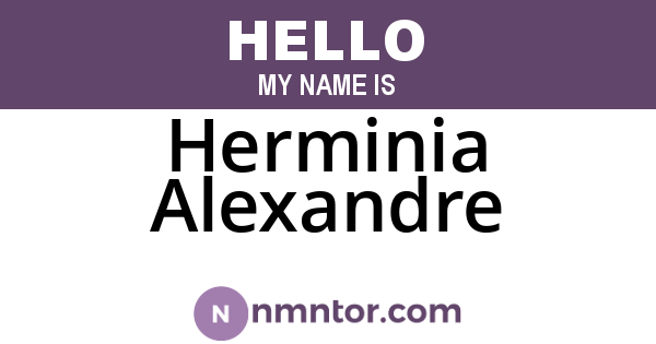 Herminia Alexandre