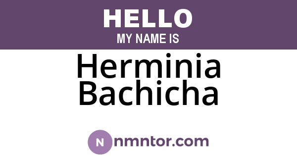 Herminia Bachicha