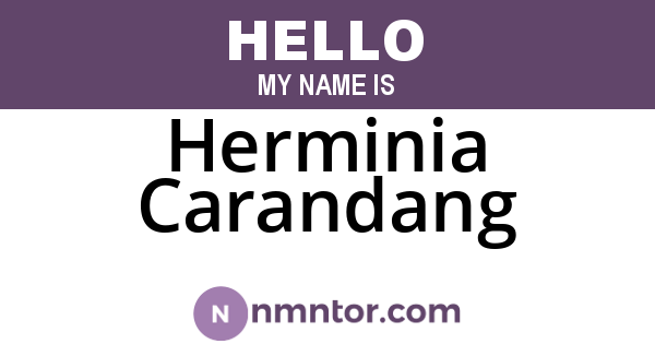 Herminia Carandang