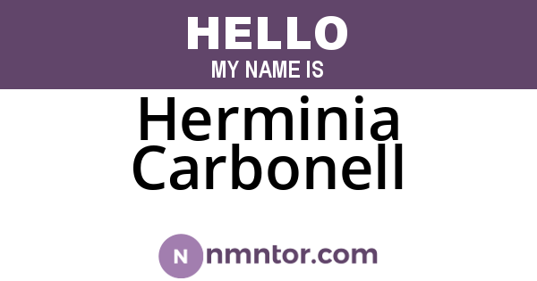 Herminia Carbonell