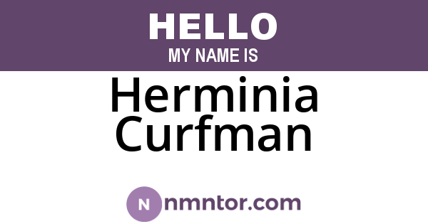 Herminia Curfman