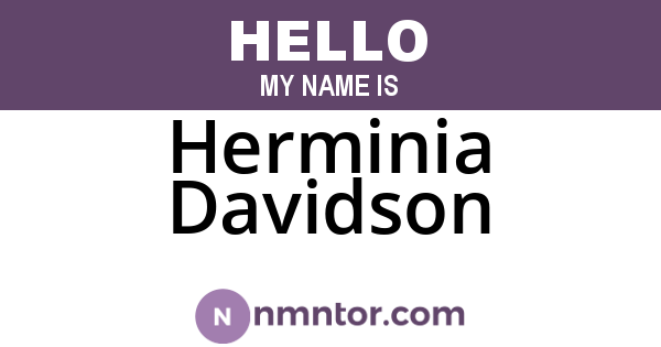 Herminia Davidson