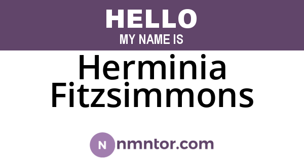 Herminia Fitzsimmons