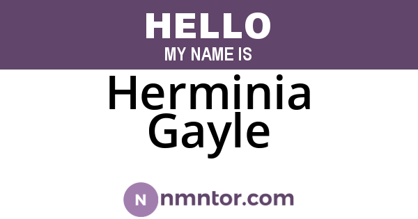 Herminia Gayle
