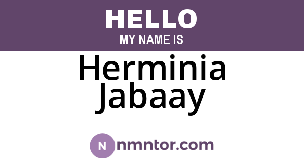 Herminia Jabaay