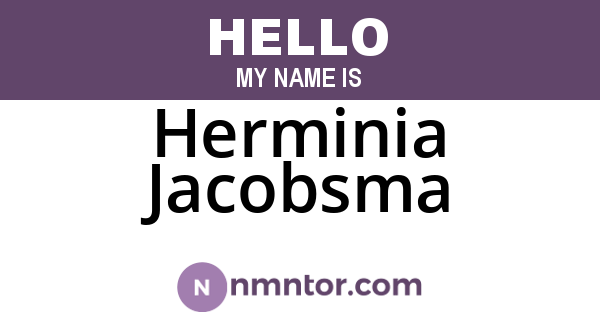 Herminia Jacobsma