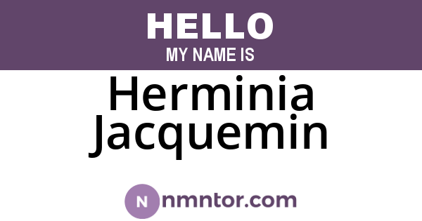 Herminia Jacquemin