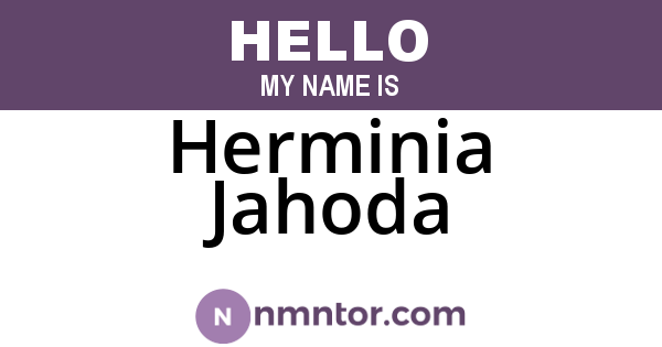 Herminia Jahoda