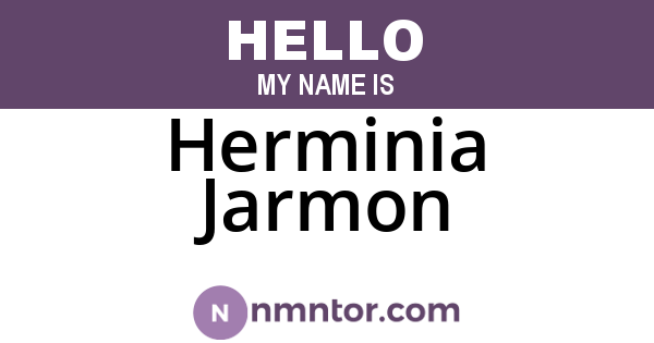 Herminia Jarmon