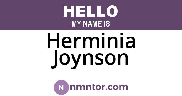 Herminia Joynson