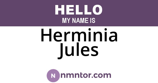Herminia Jules