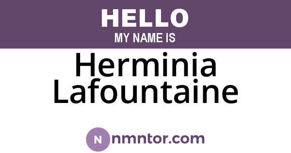 Herminia Lafountaine