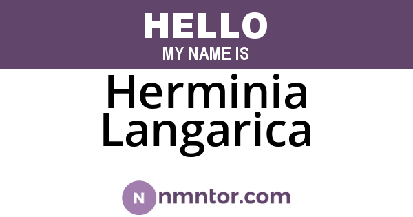 Herminia Langarica