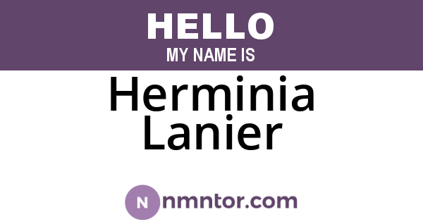 Herminia Lanier