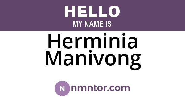 Herminia Manivong