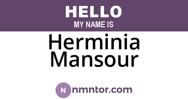 Herminia Mansour