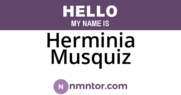 Herminia Musquiz