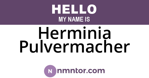 Herminia Pulvermacher
