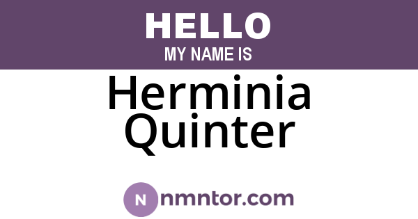 Herminia Quinter