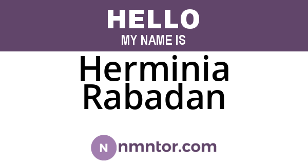 Herminia Rabadan