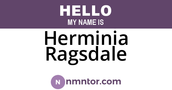 Herminia Ragsdale