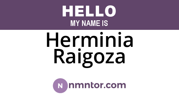 Herminia Raigoza
