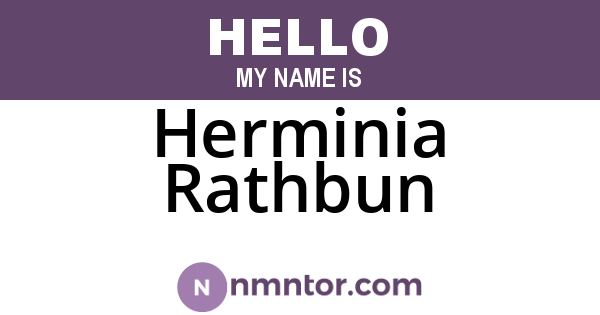 Herminia Rathbun