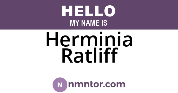 Herminia Ratliff