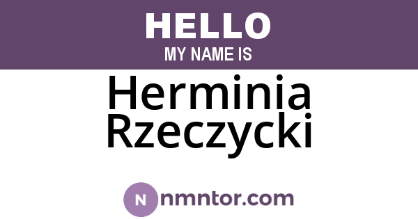 Herminia Rzeczycki