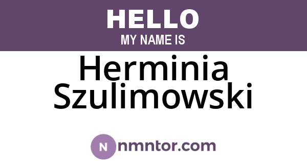 Herminia Szulimowski
