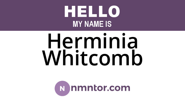 Herminia Whitcomb