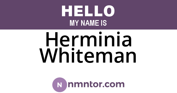 Herminia Whiteman