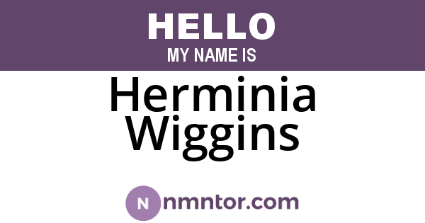 Herminia Wiggins