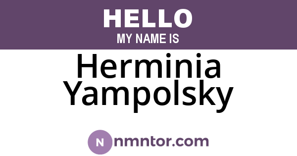 Herminia Yampolsky