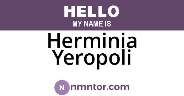 Herminia Yeropoli