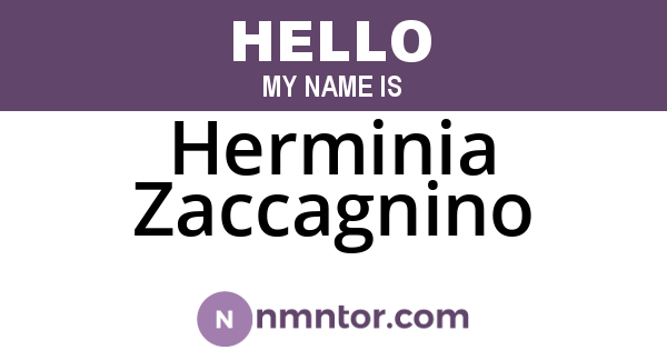 Herminia Zaccagnino