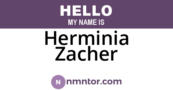 Herminia Zacher