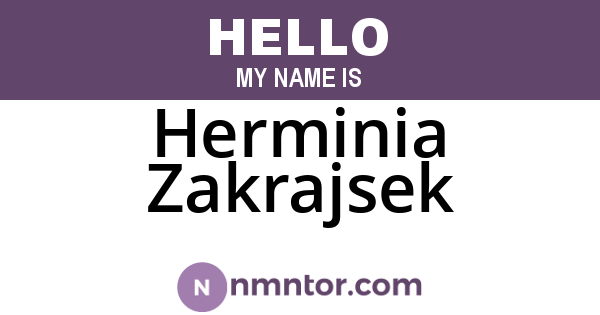 Herminia Zakrajsek