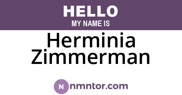 Herminia Zimmerman