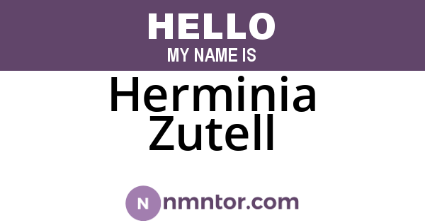 Herminia Zutell