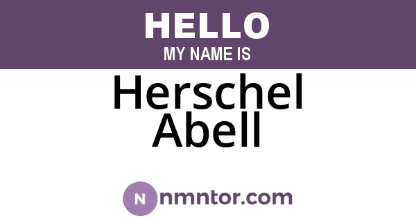 Herschel Abell